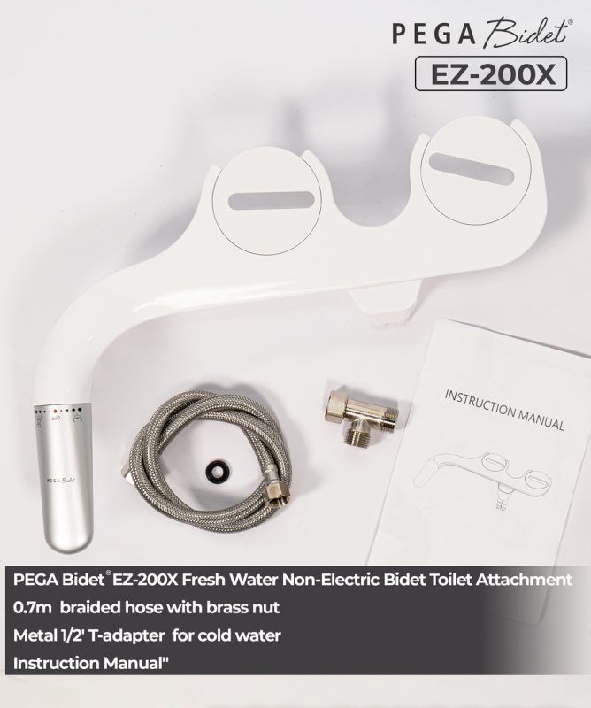 Pega Bidet Ez X Fresh Water Non Electric Bidet Toilet Attachment