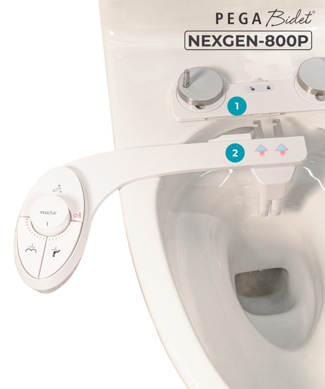 PEGA Bidet NEXGEN 800P Fresh Water Non Electric Bidet Toilet