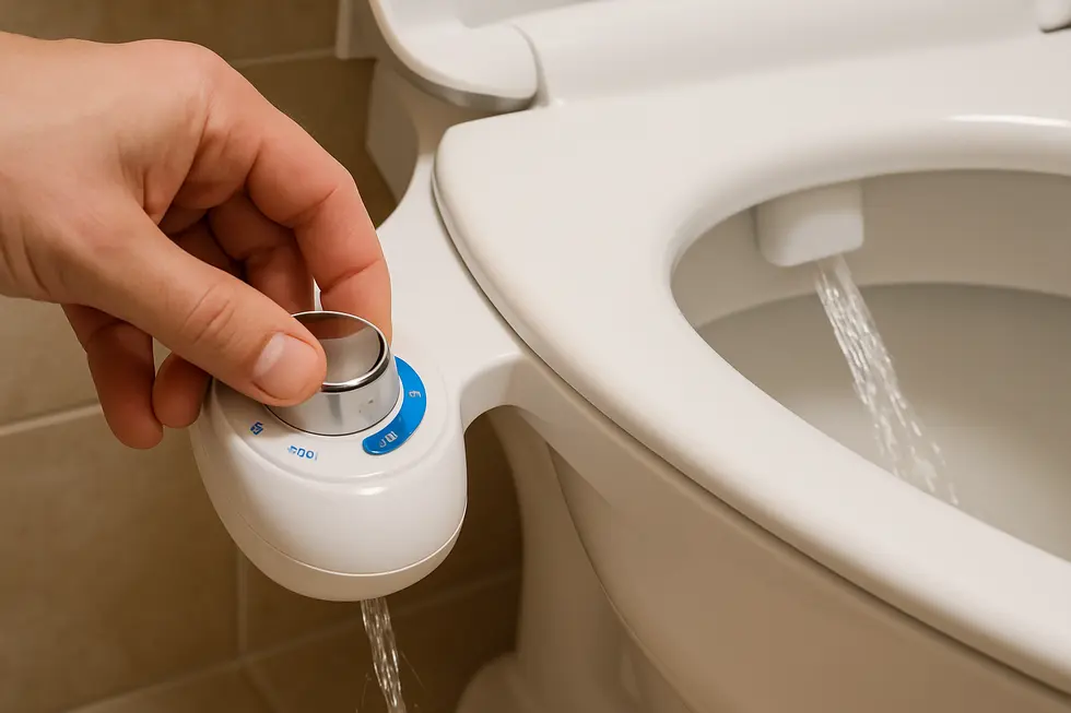 Self-cleaning bidet nozzle, a feature essential for maintaining hygiene.