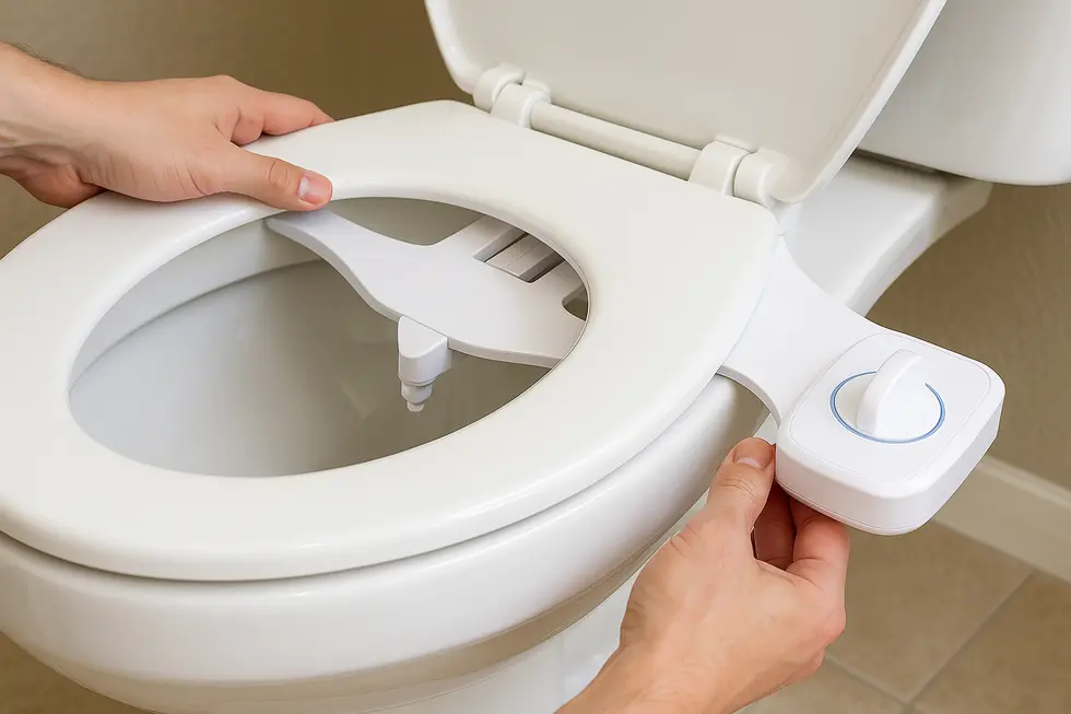 Several bidet attachments offering diverse features to fit different toilets easily.