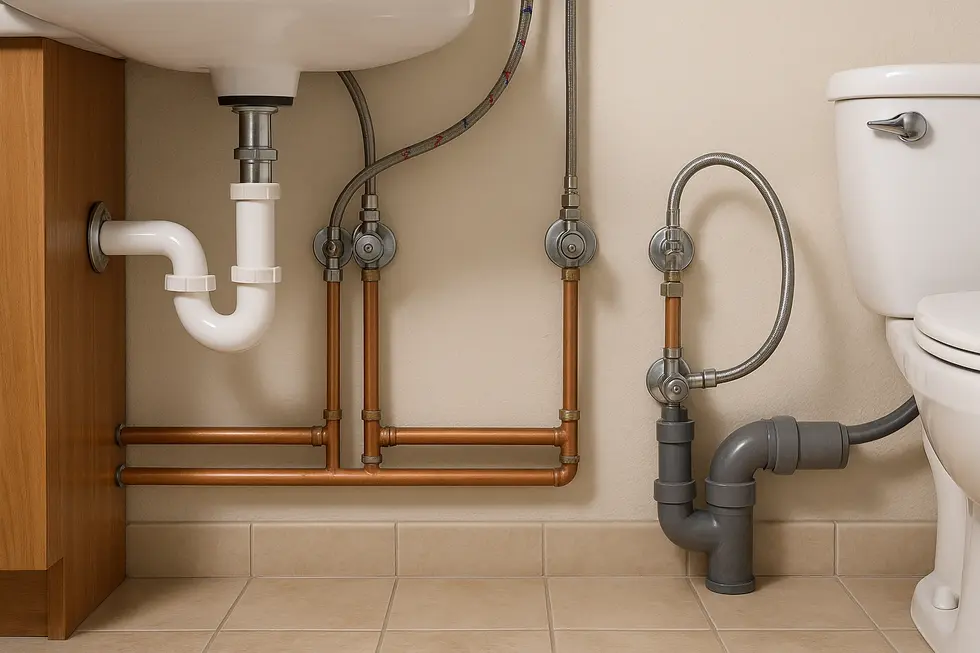 Western bathroom highlighting traditional design preferences.