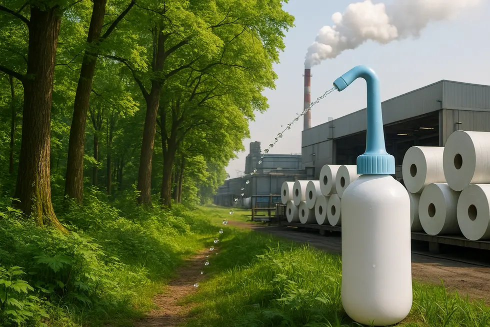 Comparing the hygiene effectiveness of portable bidets to traditional toilet paper.