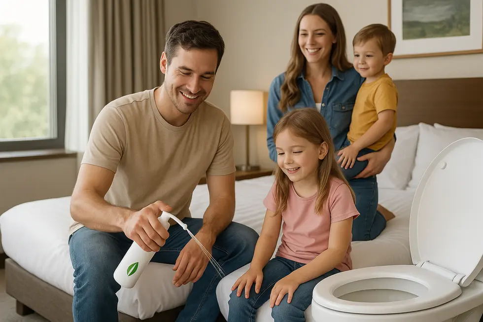 A modern portable bidet illustrating the latest technological advancements.
