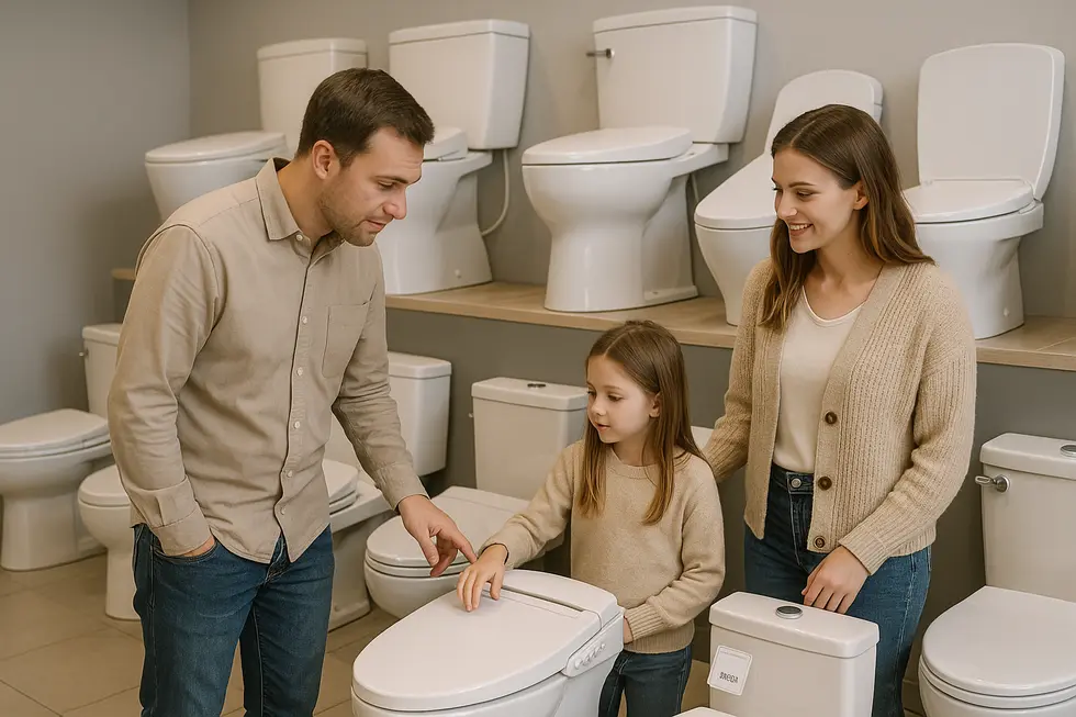 A high-tech bidet toilet featuring cutting-edge electronic functions.