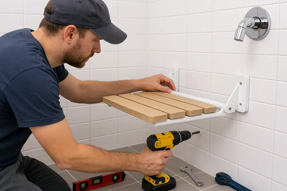 Explore different materials for wall mounted shower seats, focusing on durability and aesthetic.