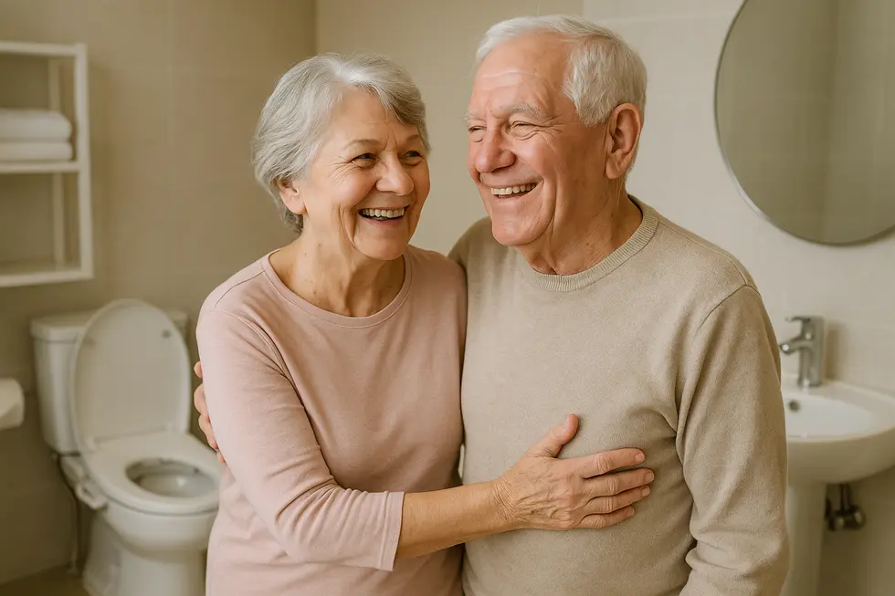 Technological advancements in bidets enhance elderly comfort and usability.