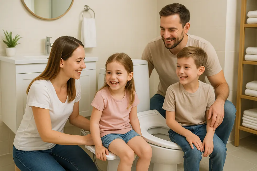 Advanced bidet designs tailored for children, integrating technology for safety and comfort.