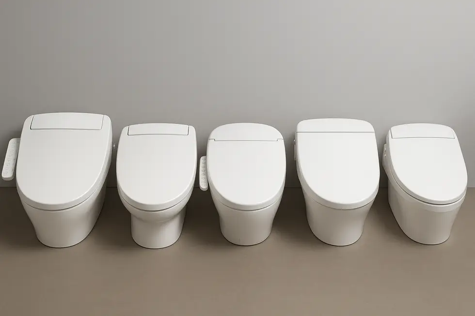 A modern self-cleaning bidet equipped with advanced features for optimal hygiene.