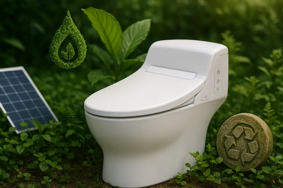 Modern bidet with advanced technology for customizable settings.