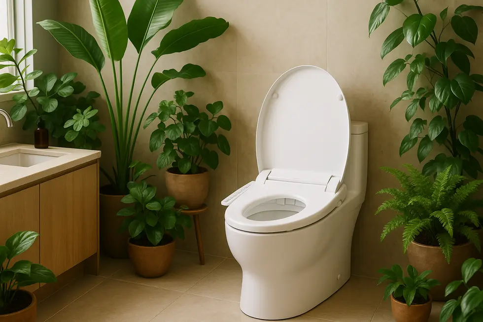 Cutting-edge design in self-cleaning bidet seats showcases advanced hygiene technology.
