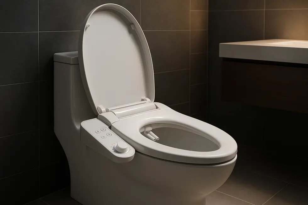 A state-of-the-art bidet system illustrating recent technological advancements in bidet technology.